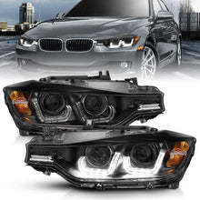 Load image into Gallery viewer, ANZO 2012-2015 BMW 3 Series Projector Headlights w/ U-Bar Black ANZO ANZ121504