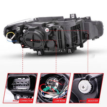 Load image into Gallery viewer, ANZO 2012-2015 BMW 3 Series Projector Headlights w/ U-Bar Black ANZO ANZ121504