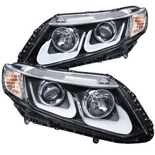 Load image into Gallery viewer, ANZO 2012-2015 Honda Civic Projector Headlights w/ U-Bar Black ANZO ANZ121479