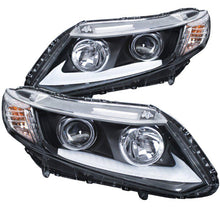 Load image into Gallery viewer, ANZO 2012-2015 Honda Civic Projector Headlights w/ U-Bar Chrome - Black Ops Auto Works