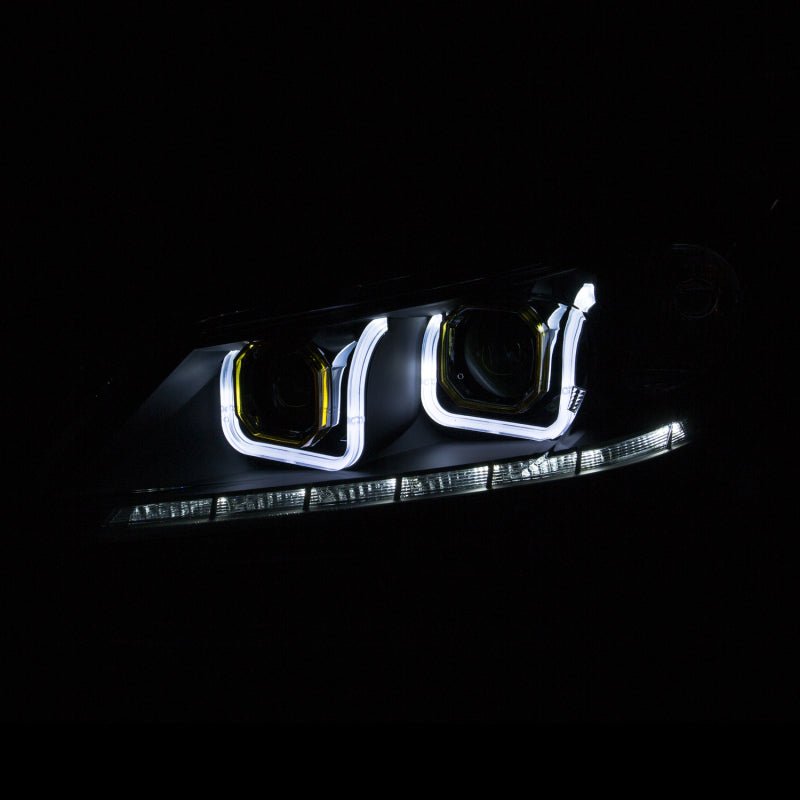 ANZO 2013-2015 Honda Accord Projector Headlights w/ U-Bar Black ANZO ANZ121492