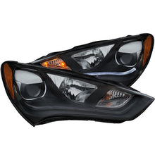 Load image into Gallery viewer, ANZO 2013-2015 Hyundai Genesis Projector Headlights w/ Plank Style Design Black (HID Compatible) ANZO ANZ121511