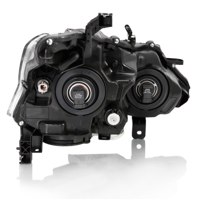 ANZO 2013-2015 Nissan Altima Projector Headlight Chrome Amber ANZO ANZ121550