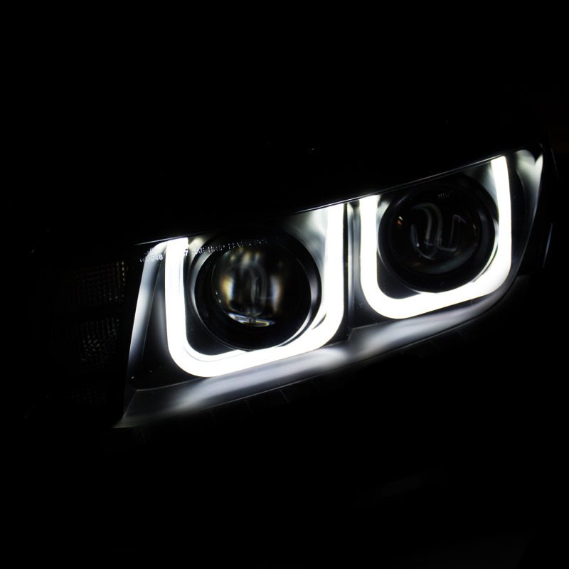 ANZO 2014-2015 Chevrolet Camaro Projector Headlights w/ U-Bar Black ANZO ANZ121508