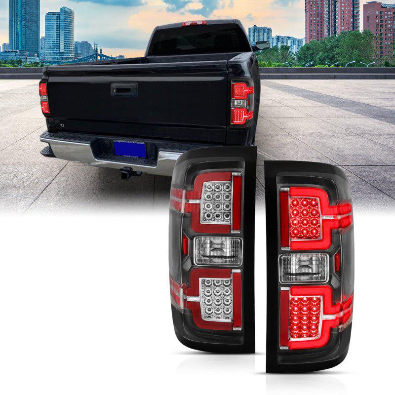 ANZO 2014-2018 Chevy Silverado 1500 LED Taillights Black ANZO ANZ311289