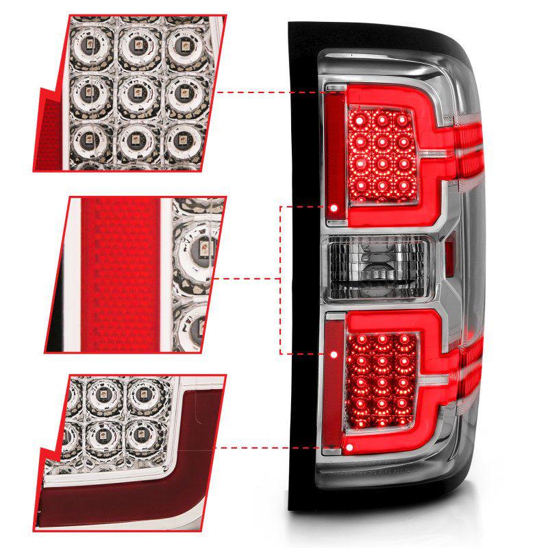 ANZO 2014-2018 Chevy Silverado 1500 LED Taillights Chrome ANZO ANZ311291