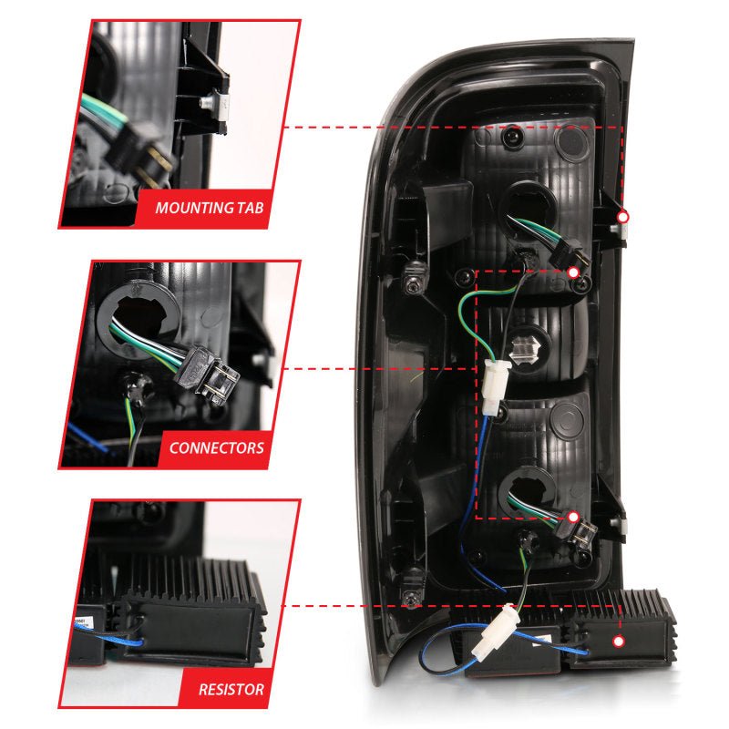 ANZO 2014-2018 Chevy Silverado 1500 LED Taillights Chrome ANZO ANZ311291