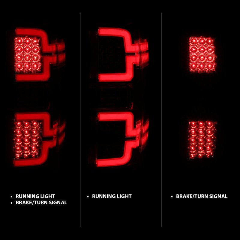 ANZO 2014-2018 Chevy Silverado 1500 LED Taillights Chrome ANZO ANZ311291
