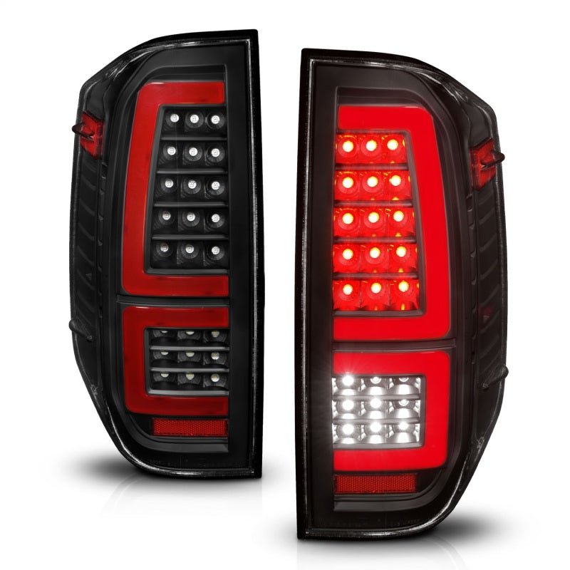 ANZO 2014-2021 Toyota Tundra LED Taillights Black Housing/Clear Lens - Black Ops Auto Works
