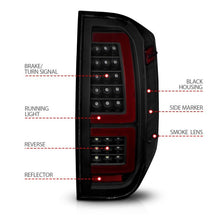 Load image into Gallery viewer, ANZO 2014-2021 Toyota Tundra LED Taillights Black Housing/Smoke Lens ANZO ANZ311437