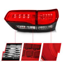 Load image into Gallery viewer, ANZO 2014-2022 Jeep Grand Cherokee LED Taillights Red/Clear ANZO anz311268