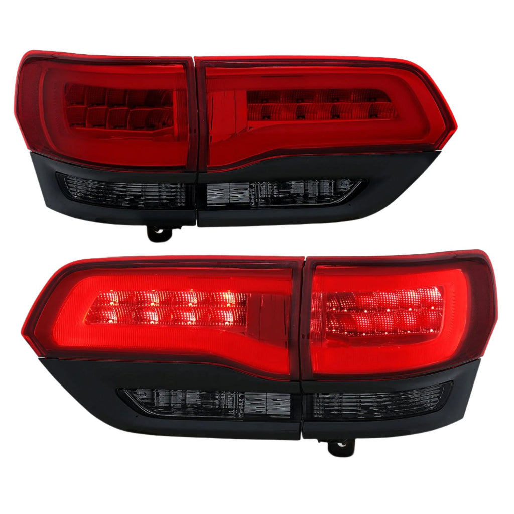 ANZO 2014-2022 Jeep Grand Cherokee LED Taillights Red/Smoke ANZO ANZ311269