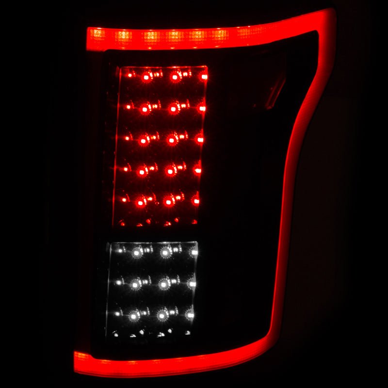 ANZO 2015-2016 Ford F-150 LED Taillights Black ANZO ANZ311261