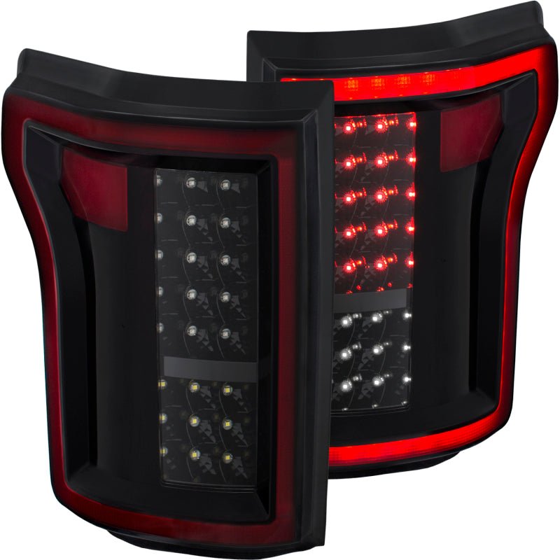ANZO 2015-2016 Ford F-150 LED Taillights Black ANZO ANZ311261