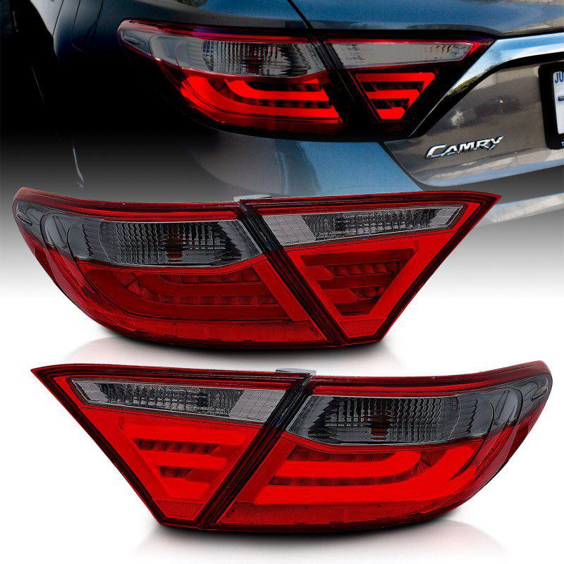 ANZO 2015-2016 Toyota Camry LED Taillights Smoke ANZO ANZ321336