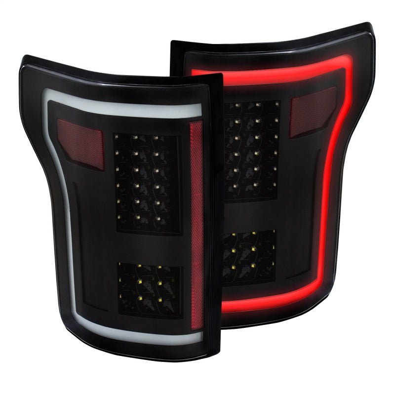 ANZO 2015-2017 Ford F-150 LED Taillights Black ANZO ANZ311285