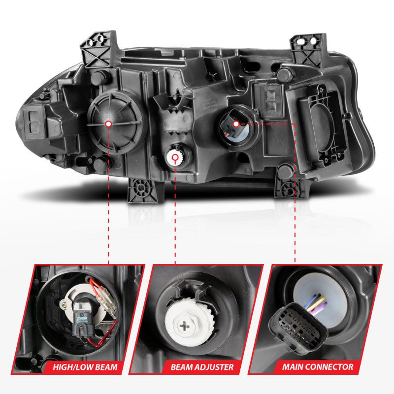DODGE CHARGER 15-23 PROJECTOR PLANK STYLE HEADLIGHTS Black (FOR HALOGEN MODELS) DODGE CHARGER 15-23 PROJECTOR PLANK STYLE HEADLIGHTS Black (FOR HALOGEN MODELS)