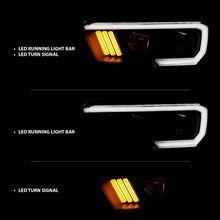 Load image into Gallery viewer, ANZO 2016-2017 Toyota Tacoma Projector Headlights w/ Plank Style Design Black/Amber w/ DRL ANZO ANZ111379