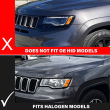 Load image into Gallery viewer, ANZO 2017-2018 Jeep Grand Cherokee Projector Headlights w/ Plank Style Switchback - Black w/ Amber ANZO ANZ111418