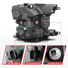 Load image into Gallery viewer, ANZO 2018-2020 Ford F-150 Projector Headlight w/ Plank Style Switchback Black Housing ANZO ANZ111509