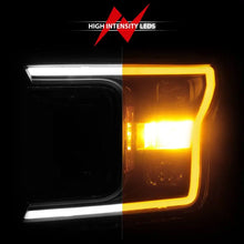 Load image into Gallery viewer, ANZO 2018-2020 Ford F-150 Projector Headlight w/ Plank Style Switchback Black Housing ANZO ANZ111509