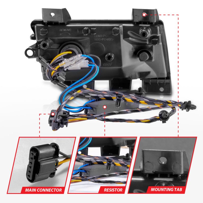 ANZO 2018-2021 Jeep Wrangler LED Side Markers Chrome Housing Clear Lens w/ Sequential Signal ANZO ANZ511086