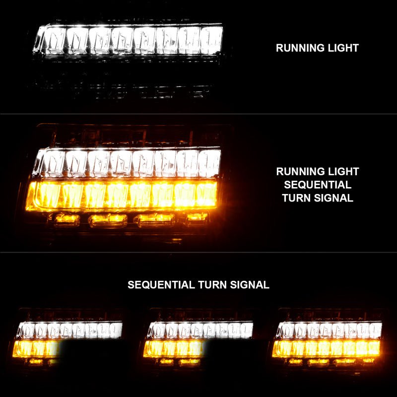 ANZO 2018-2021 Jeep Wrangler LED Side Markers Chrome Housing Clear Lens w/ Sequential Signal ANZO ANZ511086