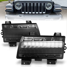 Load image into Gallery viewer, ANZO 2018-2021 Jeep Wrangler LED Side Markers Chrome Housing Smoke Lens w/ Seq. Signal Low Config ANZO ANZ511087