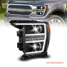 Load image into Gallery viewer, Anzo 21-23 Ford F150 LED Projector Headlight w/Switchback+Sequential - Black (Driver Side Only) ANZO ANZ111594-L
