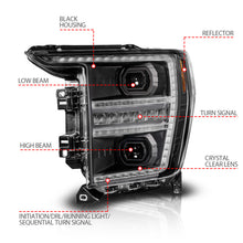Load image into Gallery viewer, Anzo 21-23 Ford F150 LED Projector Headlight w/Switchback+Sequential - Black (Driver Side Only) ANZO ANZ111594-L