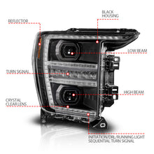 Load image into Gallery viewer, Anzo 21-23 Ford F150 LED Projector Headlight w/Switchback+Sequential - Black (Passenger Side Only) ANZO ANZ111594-R