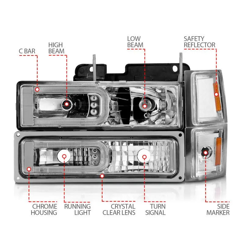 Anzo 111529 Headlights | Black Ops Auto Works