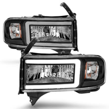 Load image into Gallery viewer, ANZO 94-02 Dodge RAM Crystal Headlight - w/ Light Bar Black Housing ANZO ANZ111554