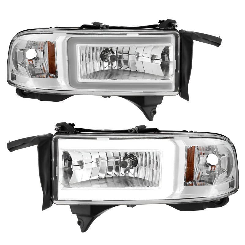 ANZO 94-02 Dodge RAM Crystal Headlight - w/ Light Bar Chrome Housing ANZO ANZ111555