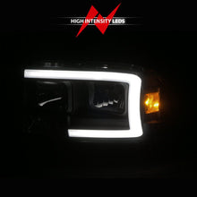 Load image into Gallery viewer, ANZO 97-04 Dodge Dakota/Durango Crystal headlight Set w/ Light Bar Black Housing - Black Ops Auto Works