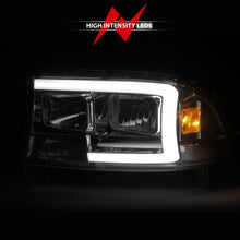 Load image into Gallery viewer, ANZO 97-04 Dodge Dakota/Durango Crystal headlight Set w/ Light Bar Chrome Housing - Black Ops Auto Works