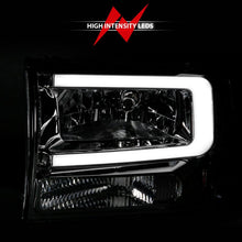 Load image into Gallery viewer, ANZO 99-04 Ford F250/F350/F450/Excursion (excl. 99) Crystal Headlights - w/ Light Bar Chrome Housing ANZO ANZ111550