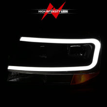Load image into Gallery viewer, ANZO 99-04 Jeep Grand Cherokee Crystal Headlights - w/ Light Bar Black Housing ANZO ANZ111537