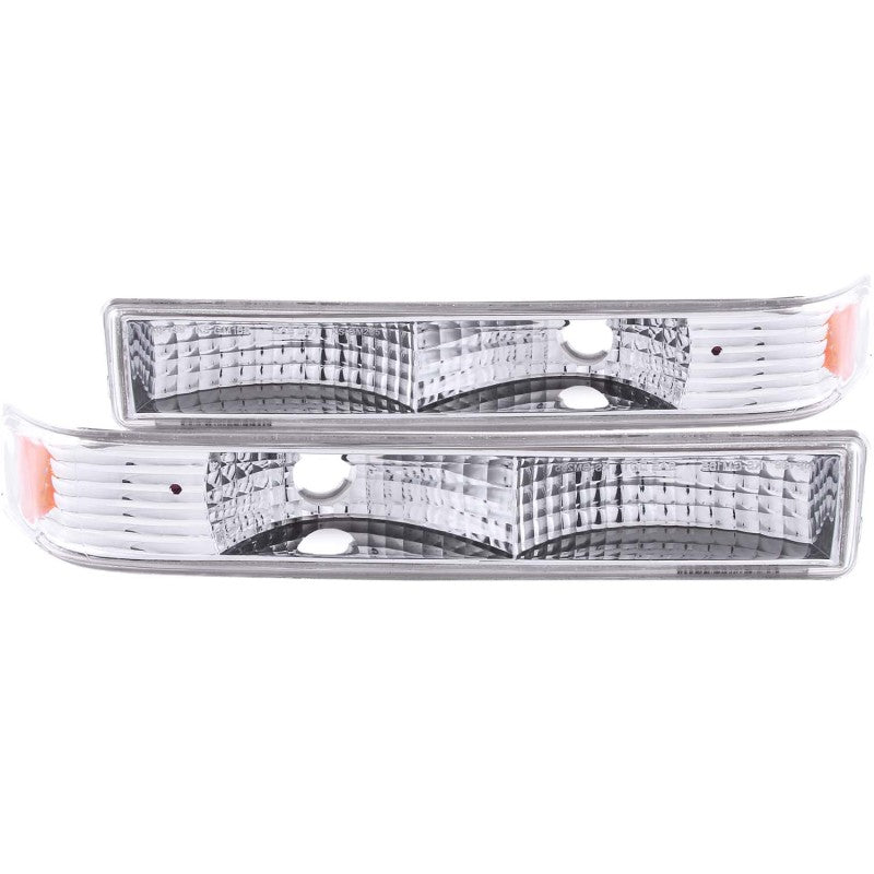 ANZO 1998-2005 Chevrolet S-10 Euro Parking Lights Chrome - ANZO 511038
