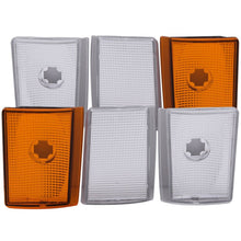 Load image into Gallery viewer, ANZO Corner Lights 1988-1993 Chevrolet C1500 Euro Corner Lights 4 Crystal Chrome / 2 Crystal Amber ANZO ANZ521032