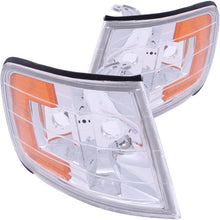 Load image into Gallery viewer, ANZO Corner Lights 1994-1997 Honda Accord Euro Corner Lights Chrome w/ Amber Reflector ANZO ANZ521028