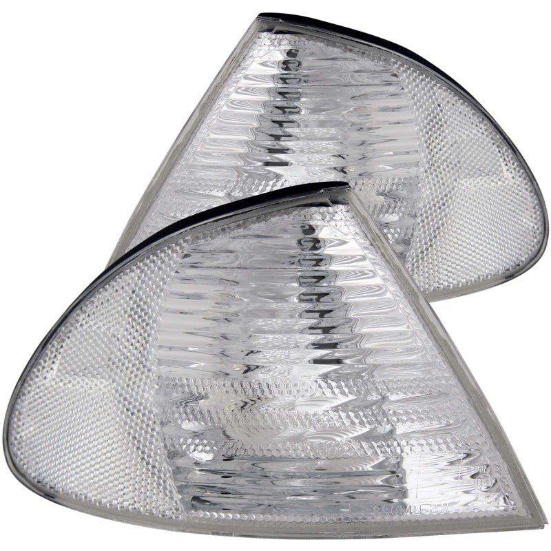 ANZO Corner Lights 1999-2001 BMW 3 Series E46 Euro Corner Lights Chrome ANZO ANZ521006