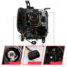 Load image into Gallery viewer, ANZO GMC SIERRA 1500 14-15 2500H/15-19 Projector Headlight Plank Style Black w/ Switchback (Halogen) ANZO ANZ111487