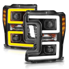 Load image into Gallery viewer, ANZO LED Headlights 17-18 Ford F-250 Super Duty Plank-Style L.E.D. Headlight Black (Pair) ANZO ANZ111388