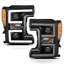 Load image into Gallery viewer, ANZO LED Headlights 17-18 Ford F-250 Super Duty Plank-Style L.E.D. Headlight Black (Pair) ANZO ANZ111388