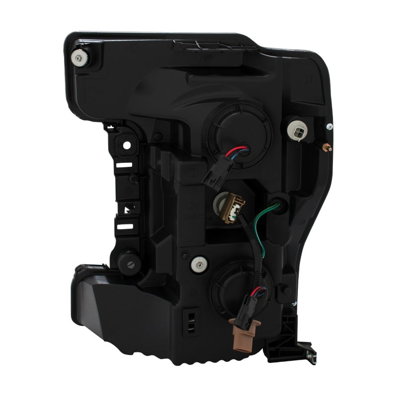 ANZO LED Headlights 17-18 Ford F-250 Super Duty Plank-Style L.E.D. Headlight Black (Pair) - Black Ops Auto Works