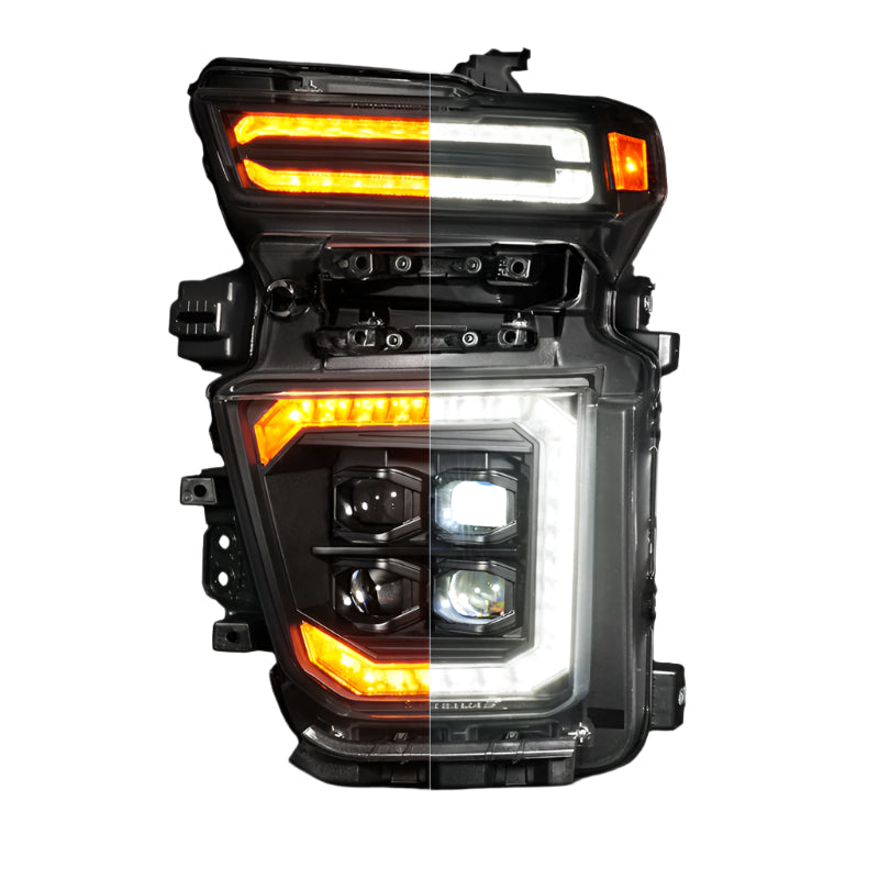 ANZO Z-Series 20-23 Chevy Silverado 2500/3500 Z-Series Full LED Proj Headlights Black - Driver Side ANZO ANZ111619X-L