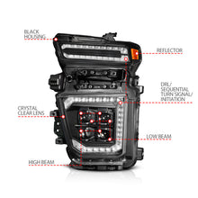Load image into Gallery viewer, ANZO Z-Series 20-23 Chevy Silverado 2500/3500 Z-Series Full LED Proj Headlights Black - Driver Side ANZO ANZ111619X-L