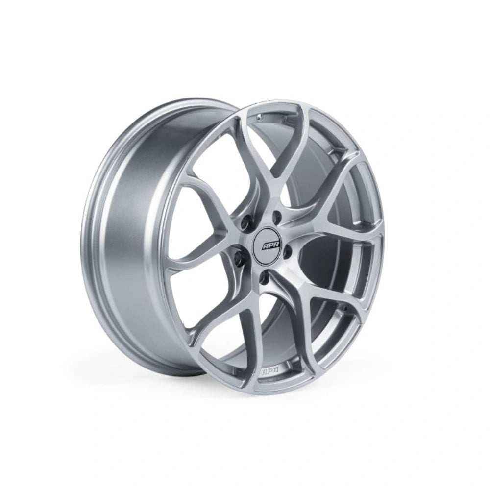 APR A01 Flow Formed - 19x8.5 - 5x112 - ET45 - 66.5mm Center Bore - Hyper Silver Wheel - APR WHL00001