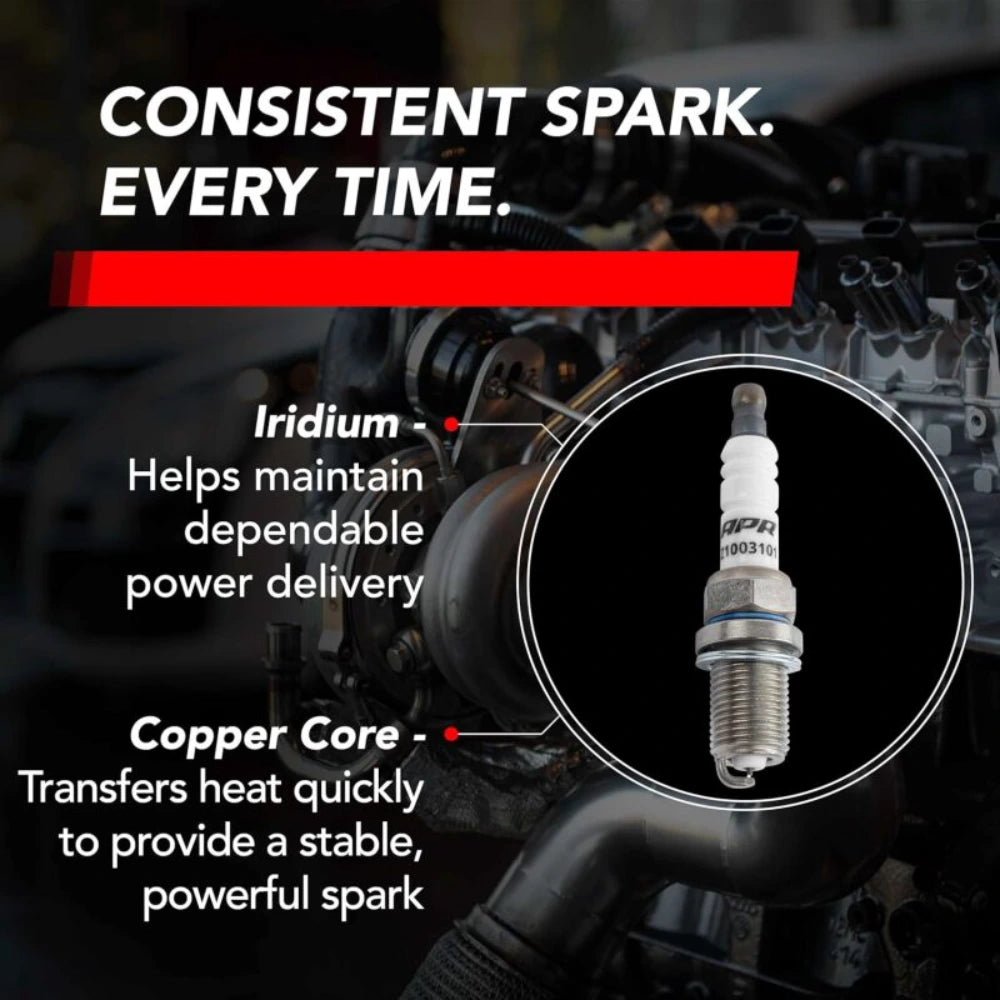 APR EA888.1/2/EA837/EA113 Iridium Pro Spark Plug - Heat Range 9 - 14mm x 19mm x 16mm - SINGLE - APR Z1003101